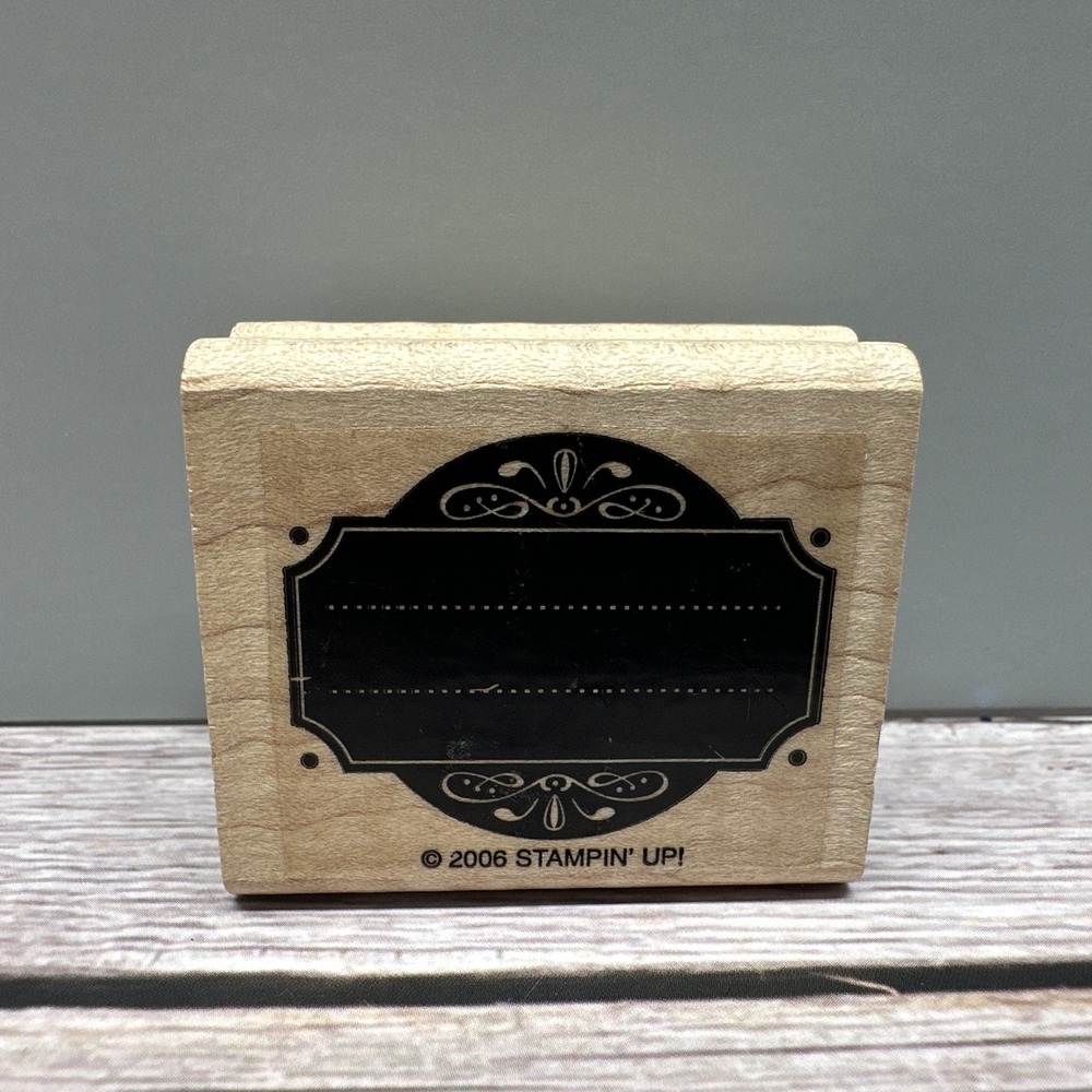 Stampin' Up! "Gift Tag Address " Rubber Stamp Crafts Crafting Notes Scrapbooking
